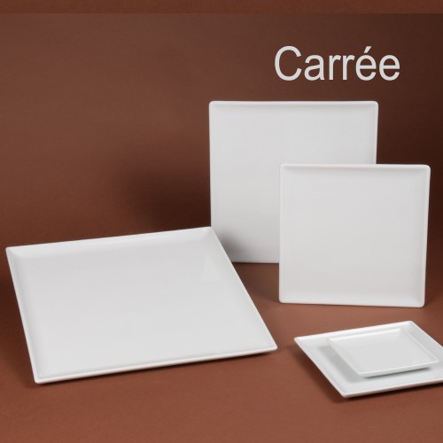 ASSIETTE CARREE  20.5 CM. //