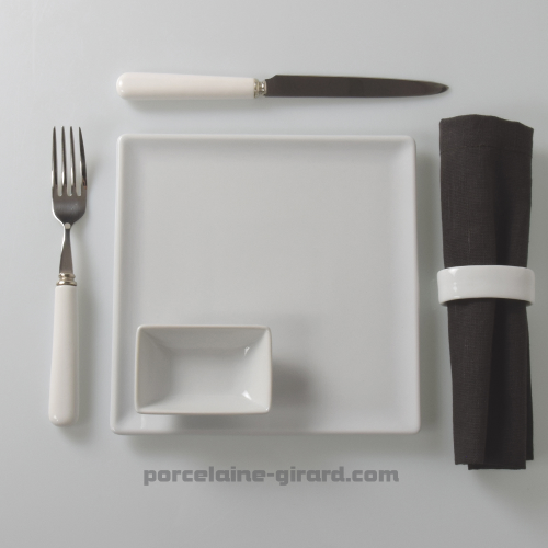ASSIETTE CARREE  20.5 CM. //