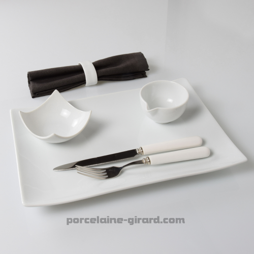 PLAT RECTANGULAIRE DESIGN 34X19CM  /