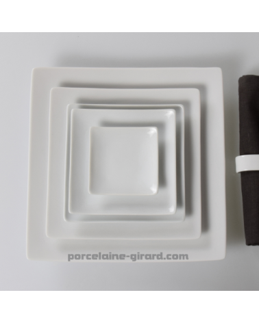 ASSIETTE DESSERT CARREE DESIGN 16CM  //