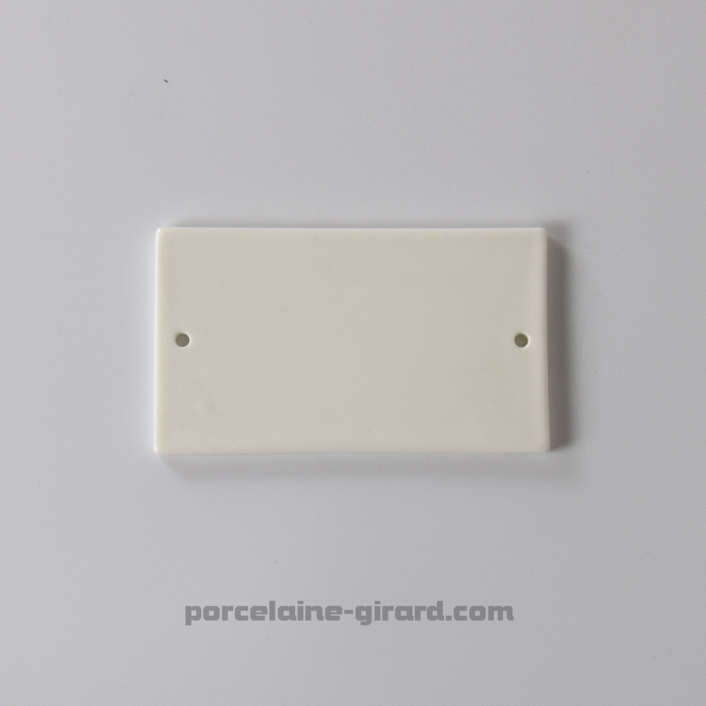 PLAQUE RECTANGULAIRE PERCEE 12X6.8CM /