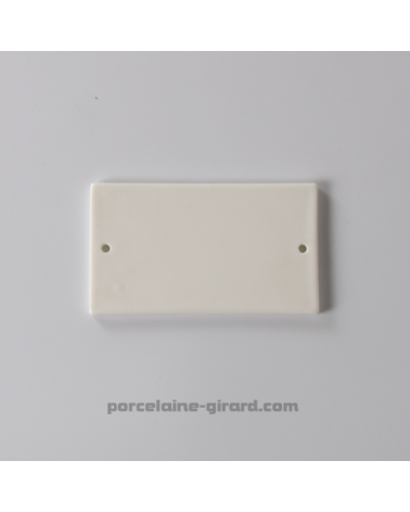 PLAQUE RECTANGULAIRE PERCEE 12X6.8CM /