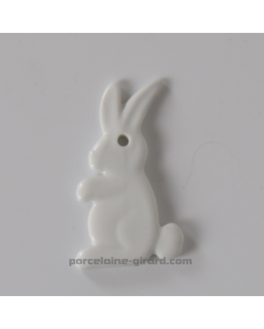 PENDENTIF LAPIN 6X3CM  /