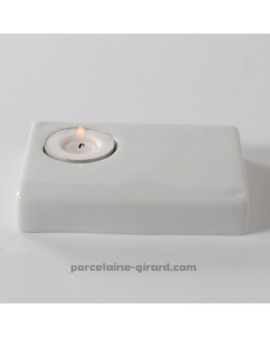 BOUGEOIR RECTANGULAIRE 12.5X9CM HT 2CM /