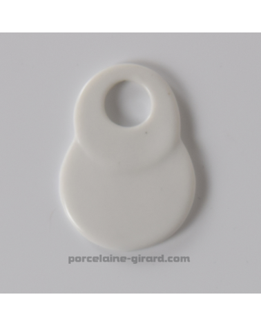 PENDENTIF DOUBLE CERCLE 5.5 X 4CM /
