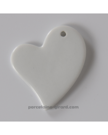 PENDENTIF COEUR ASYMETRIQUE 5X5.5CM /