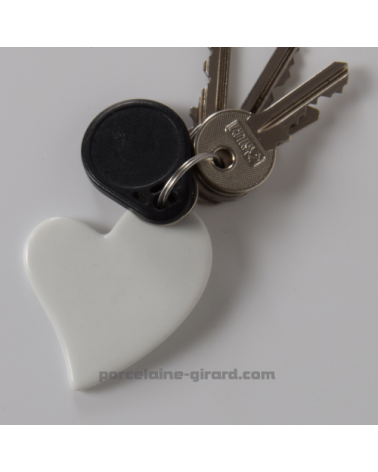 PENDENTIF COEUR ASYMETRIQUE 5X5.5CM /