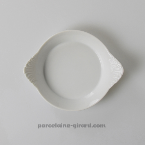 PLAT ROND OREILLES PETIT MODELE. 15X12.5 HT2.1CM /