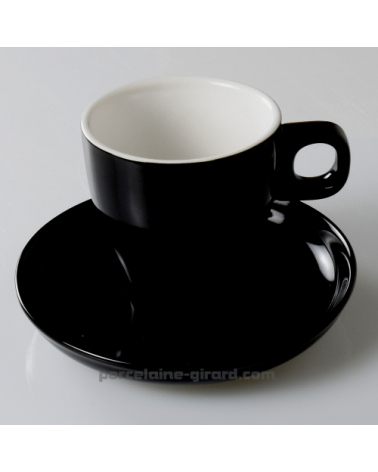 SOUS TASSE CAPPUCCINO CLARA NOIR DIAMETRE 15CM /