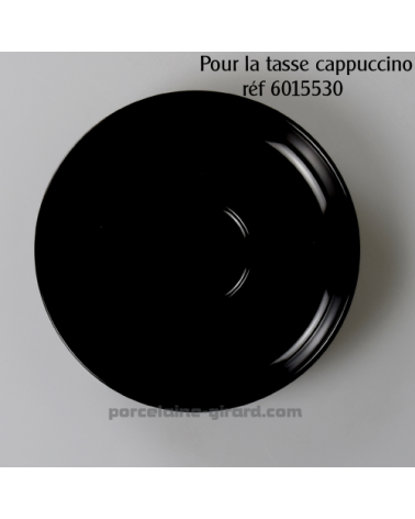 SOUS TASSE CAPPUCCINO CLARA NOIR DIAMETRE 15CM /