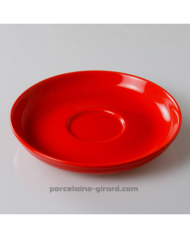 SOUS TASSE CAPPUCCINO CLARA ROUGE DIAMETRE 15CM /