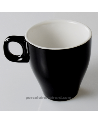 TASSE CAPPUCCINO CLARA NOIR 23CL DIAMETRE 8.5CM HT 8.5CM /