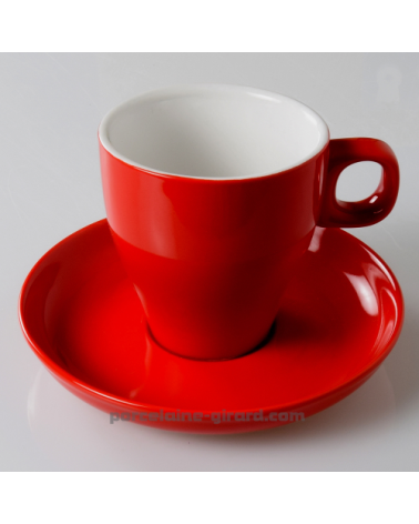 TASSE CAPPUCCINO CLARA ROUGE 23CL DIAMETRE 8.5CM HT 8.5CM /