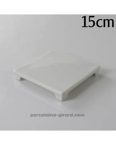 DESSOUS DE PLAT CARRE SUR PIED 15CM  /
