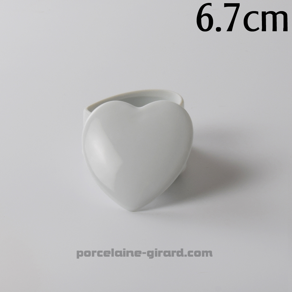 BOITE COEUR ELISE 6.7CM HT 4.6CM /