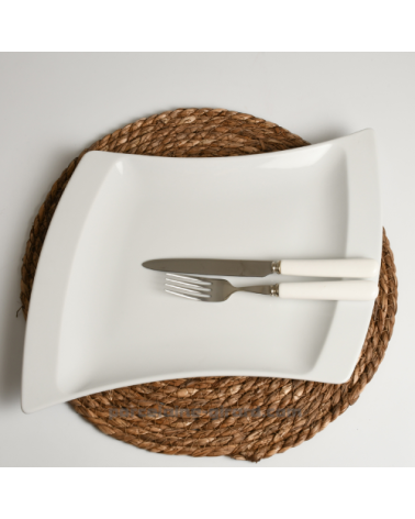 GRANDE ASSIETTE DE TABLE TWIST 34CM  /