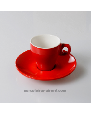 SOUS TASSE CAFE CLARA ROUGE DIAMETRE 12CM HT 1.5CM/