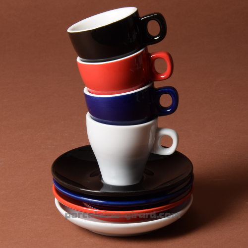 SOUS TASSE CAFE CONIQUE CLARA DIAMETRE 12CM HT 1.5CM /