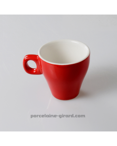 TASSE CAFE CLARA ROUGE 8CL DIAMETRE 6.5 HT 6.5CM  /