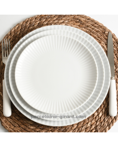 ASSIETTE PLATE 20 CM COQUILLE
