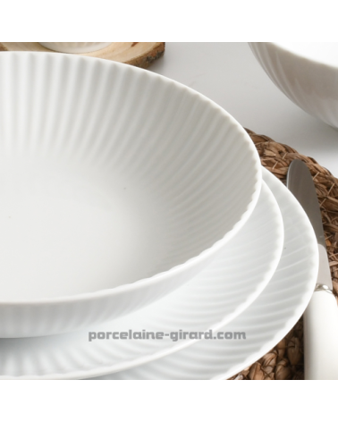 ASSIETTE PLATE 24 CM COQUILLE
