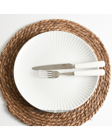 ASSIETTE PLATE 27 CM COQUILLE