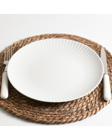 ASSIETTE PLATE 27 CM COQUILLE