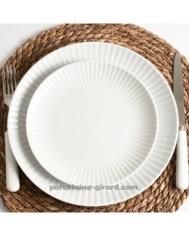ASSIETTE PLATE 27 CM COQUILLE