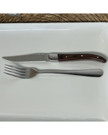 COUTEAU A STEAK AVEC CANNELU