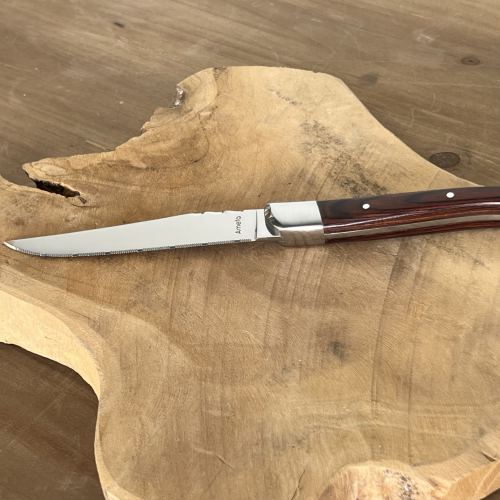 COUTEAU A STEAK AVEC CANNELU