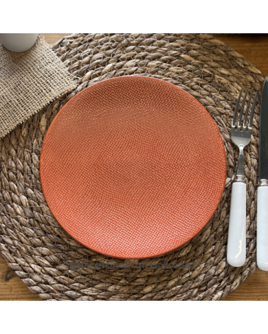 ASSIETTE DESSERT MADO 21CM COULEUR TERRACOTTA EN GRES//
