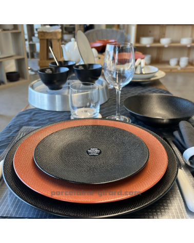 ASSIETTE DESSERT MADO 21CM COULEUR TERRACOTTA EN GRES//